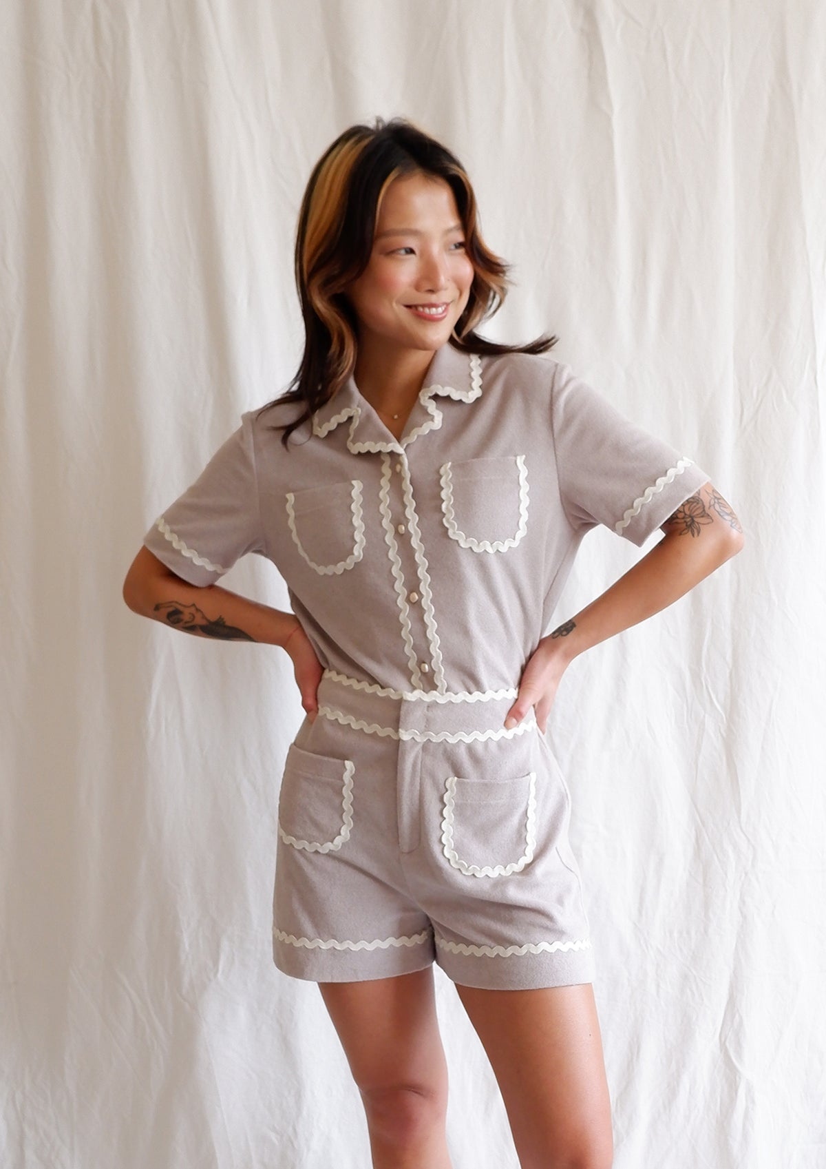 Grey Danna Shorts