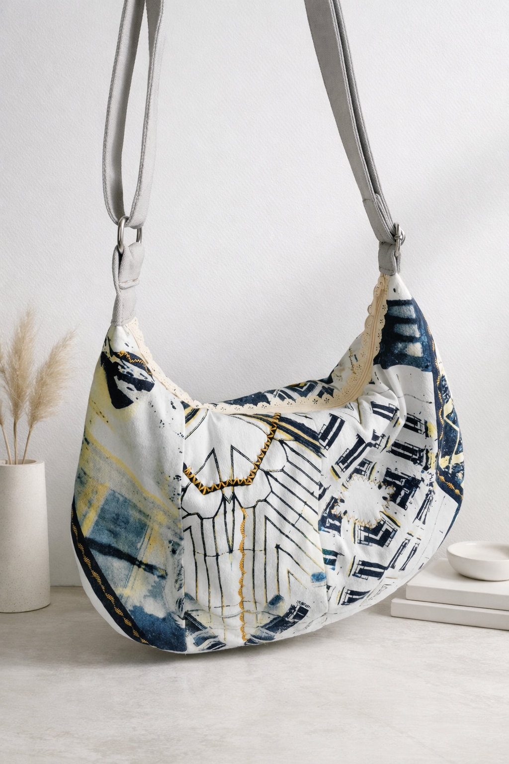 Light color denim bag